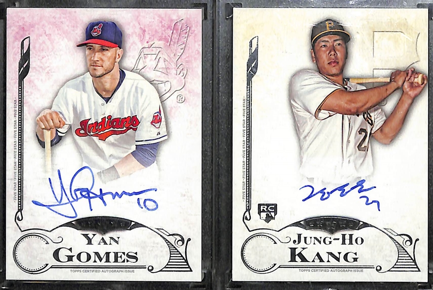 Lot of 10 2015 Topps Five Star Autograph Cards w. Lester & O'Neill