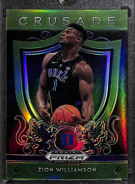 Lot of 3 Zion Williamson Numbered 2019-20 Prizm Draft Refractor Rookie Cards