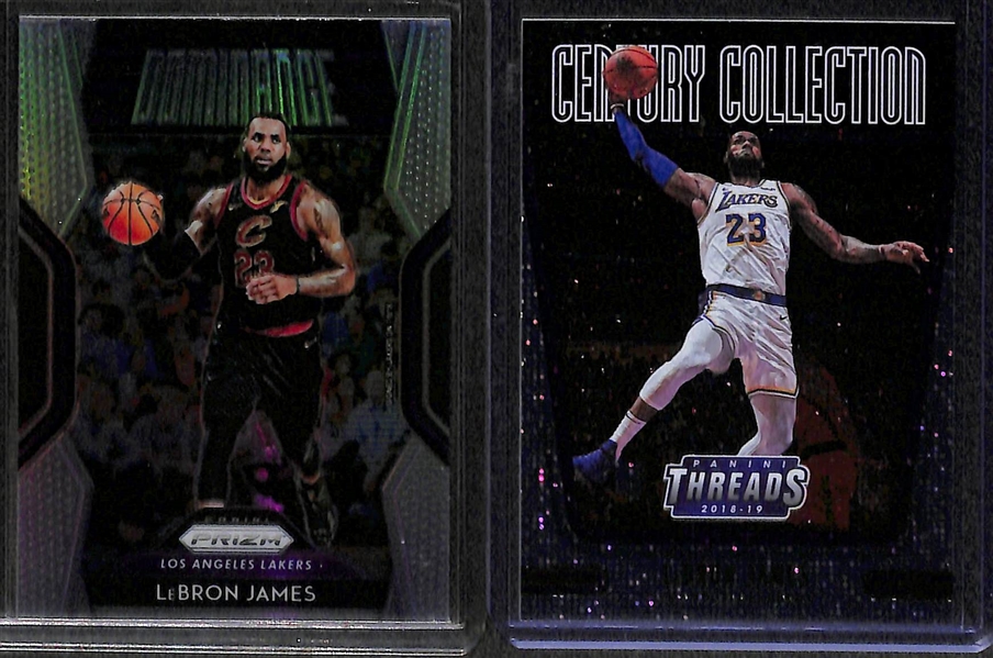 Lot of 27 Basketball Autograph/Relic/Rookie/Refractor Cards w. Trae Young & LeBron James
