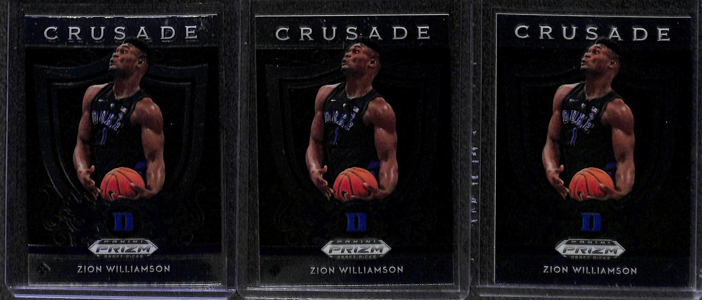 Lot of 23 2019-20 Panini Prizm Draft Rookie & Refractor Cards w. Zion Williamson
