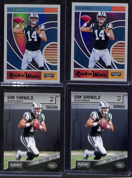 Lot of 19 Baker Mayfield & Sam Darnold Rookie & Jersey Cards