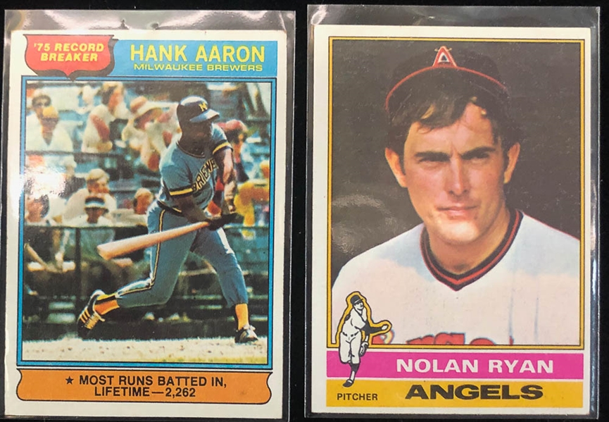 1976 Topps Baseball Complete Card Set w. Dennis Eckersley Rookie