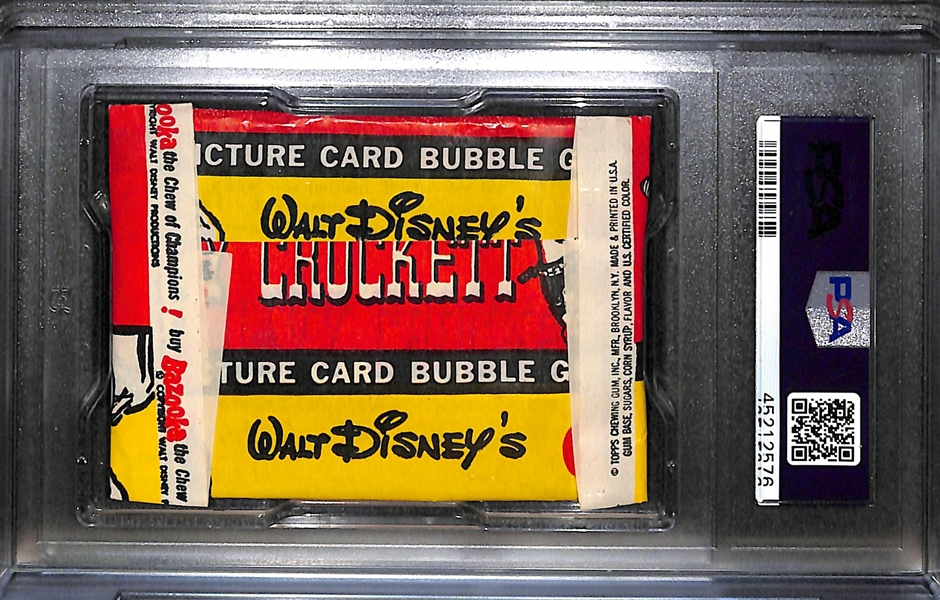 1956 Topps Davey Crockett Unopened Wax Pack PSA 8