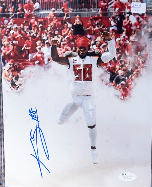 Lot of 4 Football Signed Photos - Tyrod Taylor & Kwon Alexander