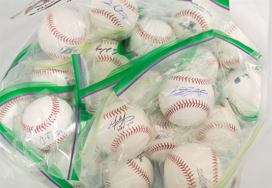 Lot of 21 Phillies Signed Official MLB Baseballs w. Gabe Kapler & Jared Eickhoff