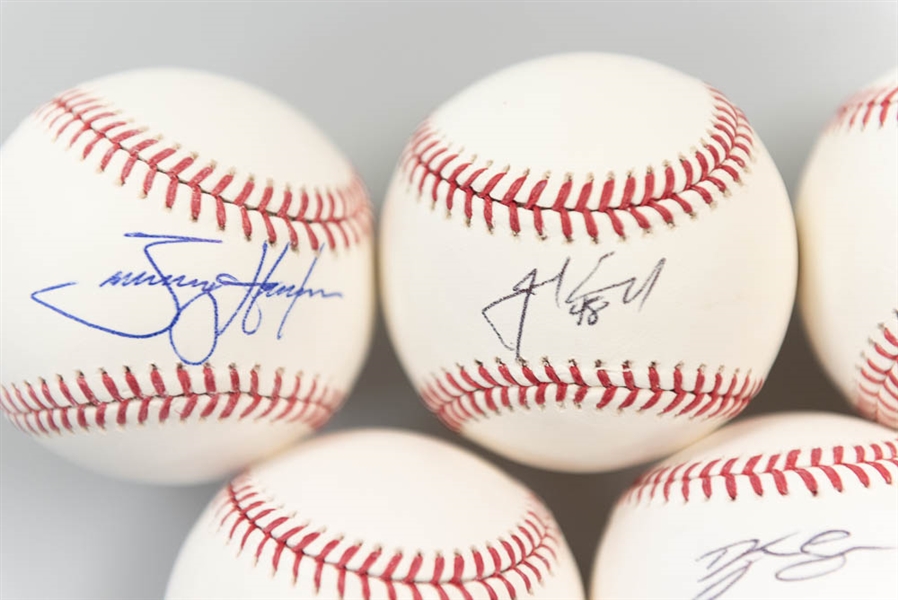 Lot of 21 Phillies Signed Official MLB Baseballs w. Gabe Kapler & Jared Eickhoff