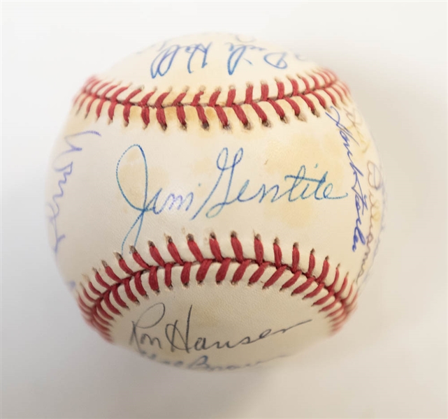 1961 Orioles Team Signed Baseball (17 Signatures) w/ Brooks Robinson, Boog Powell, Dick Williams, and 14 More! - JSA Auction Letter