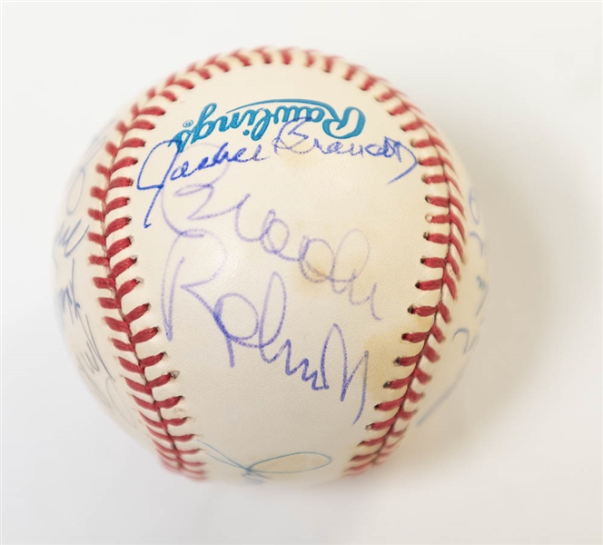 1961 Orioles Team Signed Baseball (17 Signatures) w/ Brooks Robinson, Boog Powell, Dick Williams, and 14 More! - JSA Auction Letter