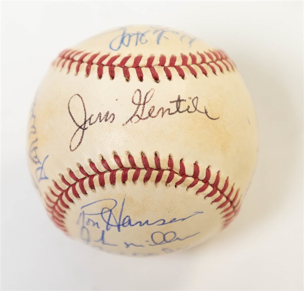 1962 Orioles Team Signed Baseball (13 Signatures) w/ Brooks Robinson, Boog Powell, Dick Williams, and 10 More! - JSA Auction Letter