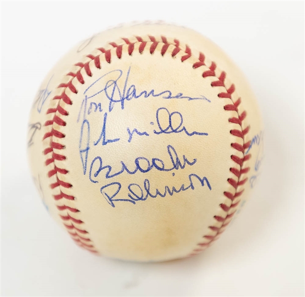 1962 Orioles Team Signed Baseball (13 Signatures) w/ Brooks Robinson, Boog Powell, Dick Williams, and 10 More! - JSA Auction Letter