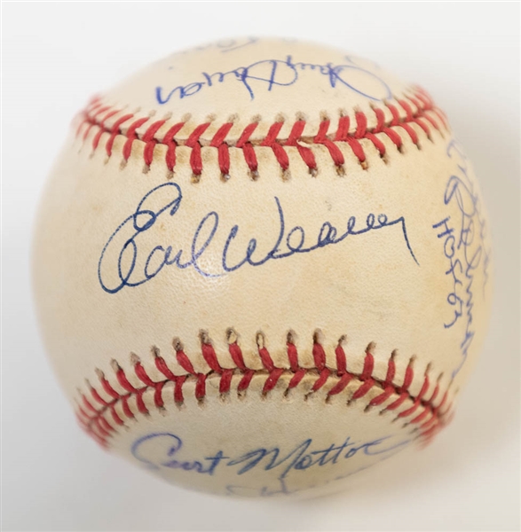 1968 Orioles Partial Team Signed Baseball (10 Signatures) w/ Weaver, B. Robinson, Paul Blair, B. Powell, and 6 More! - JSA Auction Letter