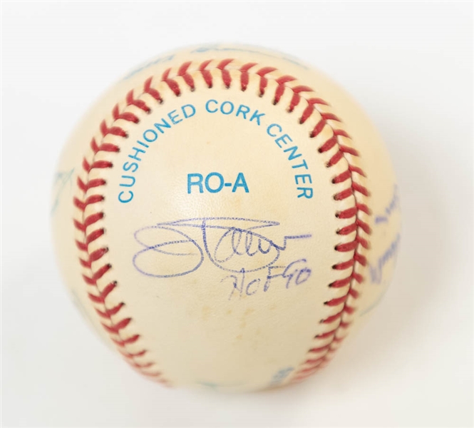 1973 Orioles Partial Team Signed Baseball (9 Signatures) w/ Weaver, B. Robinson, Palmer, Blair, B. Powell, and 4 More! - JSA Auction Letter