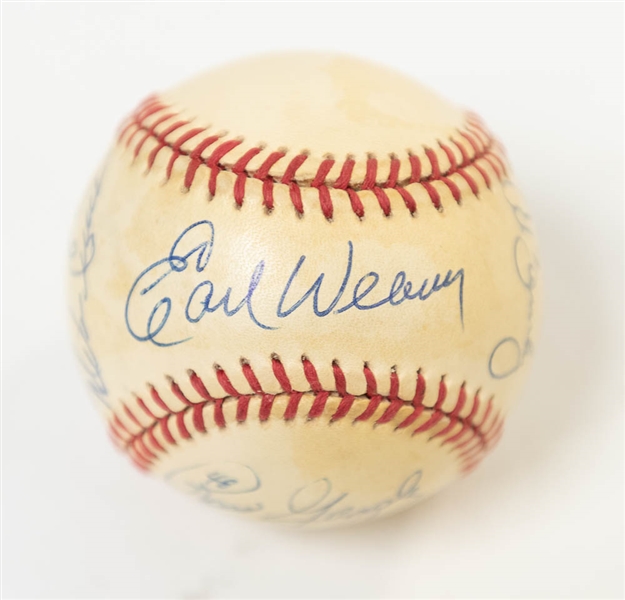 1974 Orioles Partial Team Signed Baseball (10 Signatures) w/ Weaver, B. Robinson, Blair, B. Powell, and 6 More! - JSA Auction Letter