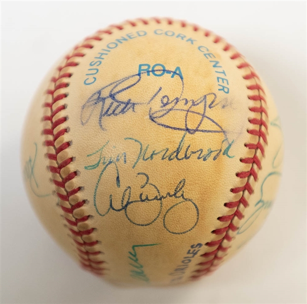 1974 Orioles Partial Team Signed Baseball (11 Signatures) w/ Weaver, B. Robinson, Blair, Dempsey, McGregor, and 6 More! - JSA Auction Letter