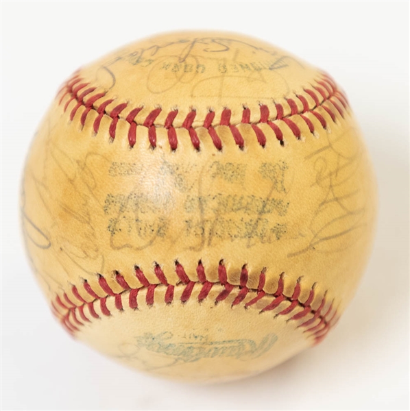 1978 Orioles Team Signed Baseball (26 Signatures) w/ Weaver, Hendricks, Ripken Sr., Dempsey, McGregor, and 21 More! - JSA Auction Letter