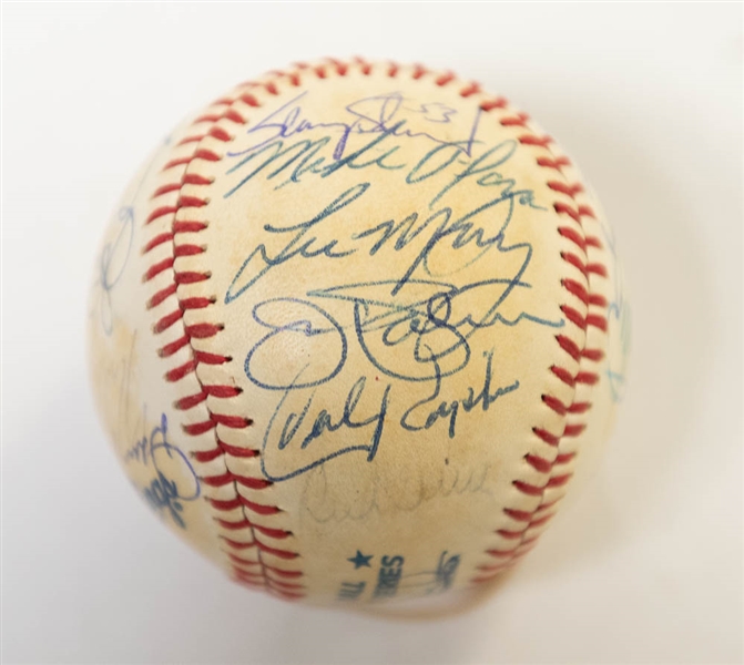 1979 Orioles (AL Champs!) Team Signed Baseball (20 Signatures) on a WS Baseball w/ Weaver, Hendricks, Ripken Sr., Dempsey, McGregor, Flannigan, and 14 More! - JSA Auction Letter