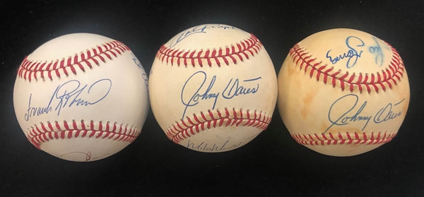 Lot of 3 Orioles Team Signed Baseballs 1990-1992 - JSA Auction Letter