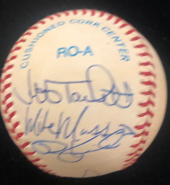 Lot of 3 Orioles Team Signed Baseballs 1994-1996 - JSA Auction Letter