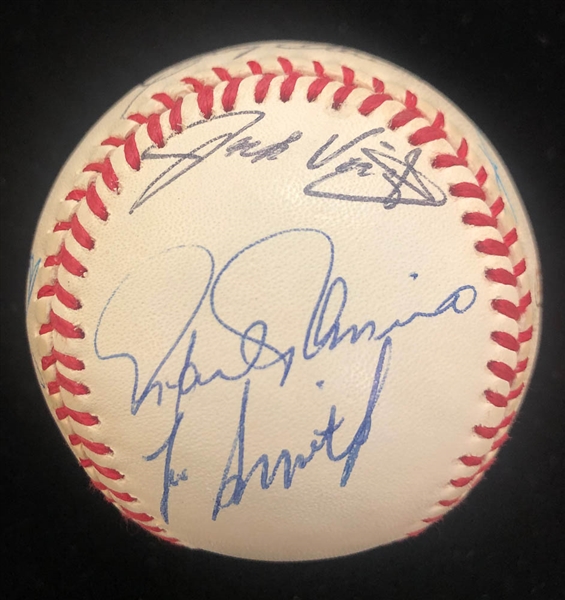 Lot of 3 Orioles Team Signed Baseballs 1994-1996 - JSA Auction Letter