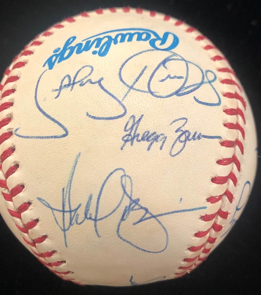 Lot of 3 Orioles Team Signed Baseballs 1994-1996 - JSA Auction Letter