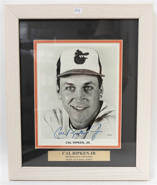 Cal Ripken Jr & Earl Weaver Signed & Framed Photos - JSA