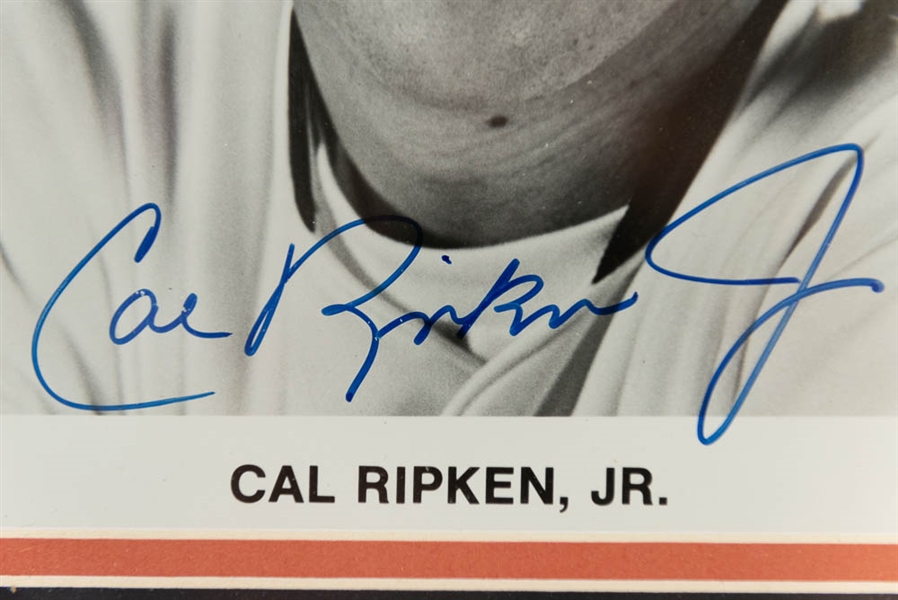 Cal Ripken Jr & Earl Weaver Signed & Framed Photos - JSA