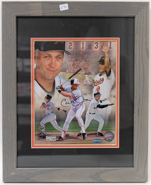 Lot of 3 Orioles Signed & Framed Photos w. Ripken & Murray - JSA Auction Letter