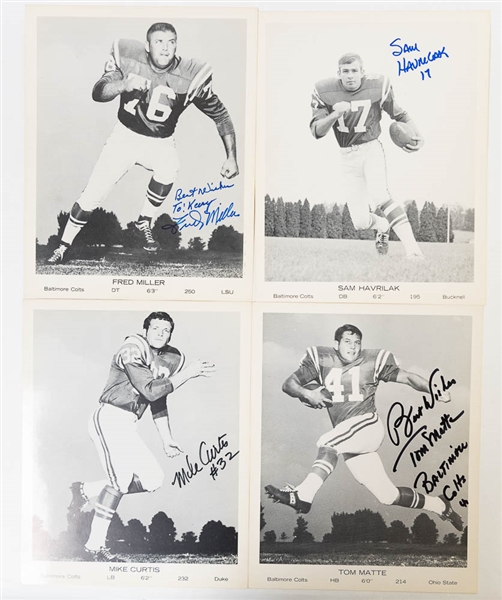 Lot of 18 Baltimore Ravens Signed Photos & Programs w. Gino Marchetti & Art Donovan - JSA Auction Letter