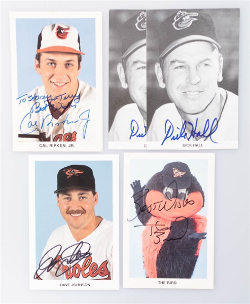 Lot of 83 Orioles Signed Mini Photos & First Day Covers w. Cal Ripken Jr & Brooks Robinson - JSA Auction Letter