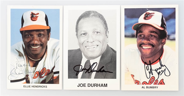 Lot of 83 Orioles Signed Mini Photos & First Day Covers w. Cal Ripken Jr & Brooks Robinson - JSA Auction Letter