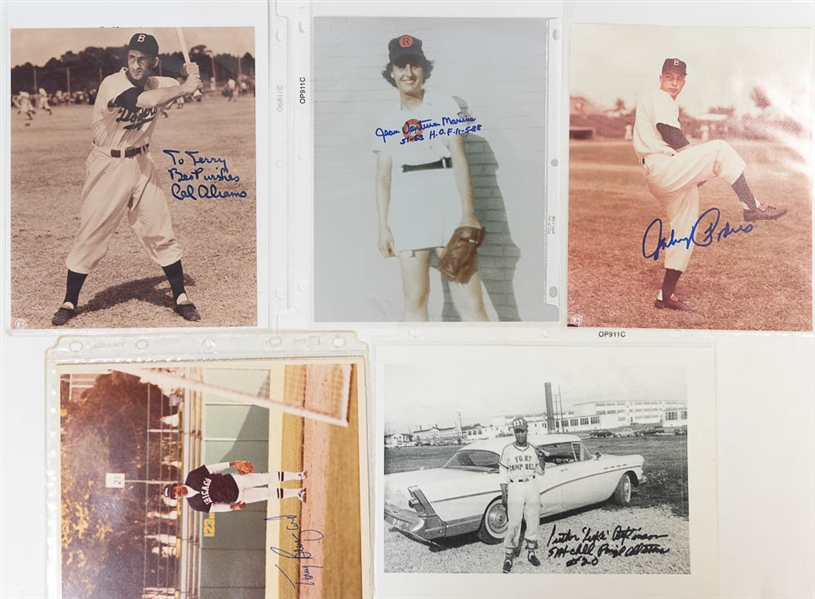 Lot of 10 Baseball Signed 8x10 Photos w. Luke Appling - JSA Auction Letter
