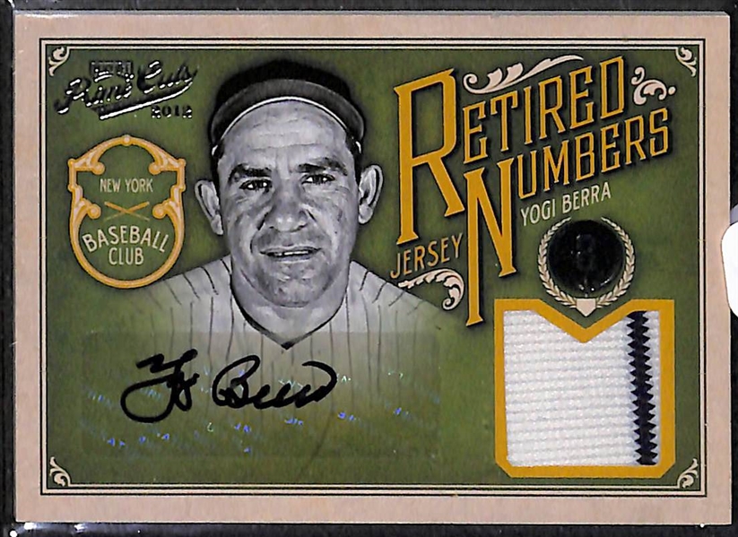 Duke Snider & Yogi Berra Autograph Relic Cards