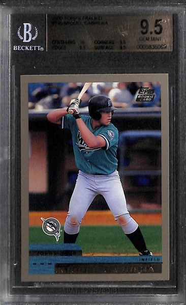 Lot of 5 Graded Baseball Rookie Cards w. Miguel Cabrera & Ken Griffey Jr