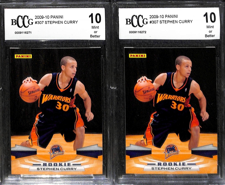 Lot of 4 Stephen Curry Graded Rookie Cards