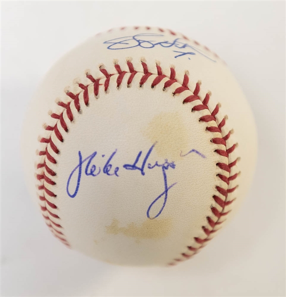 Lot of 4 Orioles Team Signed Baseballs (2000-2003) - JSA Auction Letter