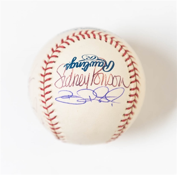 Lot of 4 Orioles Team Signed Baseballs (2000-2003) - JSA Auction Letter