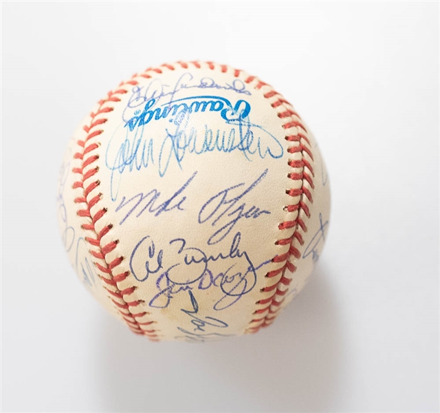 1983 Baltimore Orioles Team Signed World Series Baseball - JSA Auction Letter