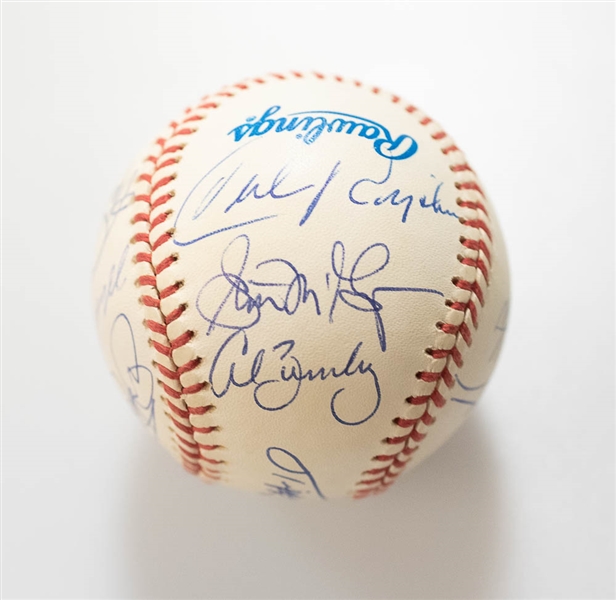 1983 Orioles Partial Team Signed World Series Baseball - JSA Auction Letter