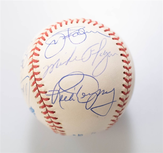 1983 Orioles Partial Team Signed World Series Baseball - JSA Auction Letter