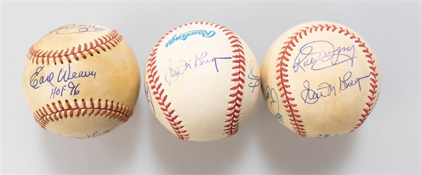 Lot of 2 Orioles Partial Team Signed Baseballs 1980-1982 - JSA Auction Letter
