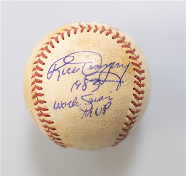 Lot of 2 Orioles Partial Team Signed Baseballs 1980-1982 - JSA Auction Letter