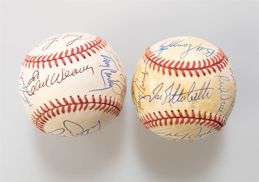 Baltimore Orioles 1984-1985 Team Signed Baseballs - JSA Auction Letter