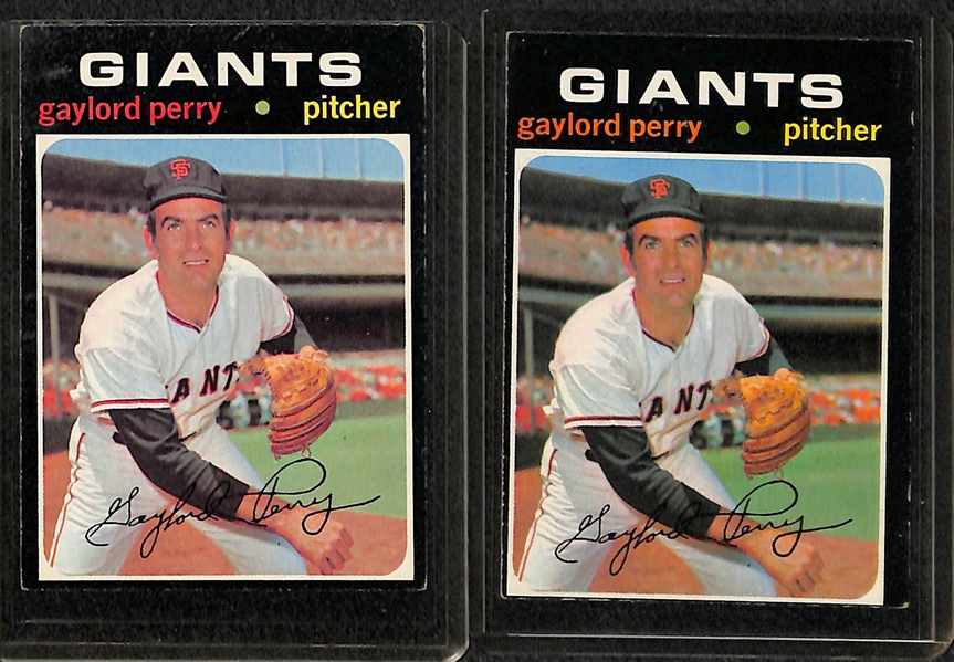 Lot of 250+ 1971 Topps Baseball Cards w. Thurman Munson
