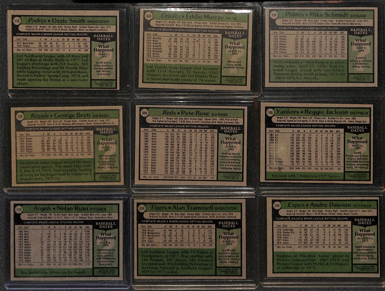 1979 Topps Baseball Complete Card Set w. Ozzie Smith Rookie