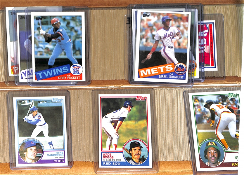 1983 Topps & 1985 Topps Complete Baseball Card Sets