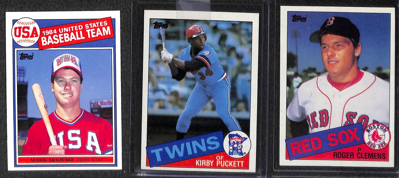 1983 Topps & 1985 Topps Complete Baseball Card Sets