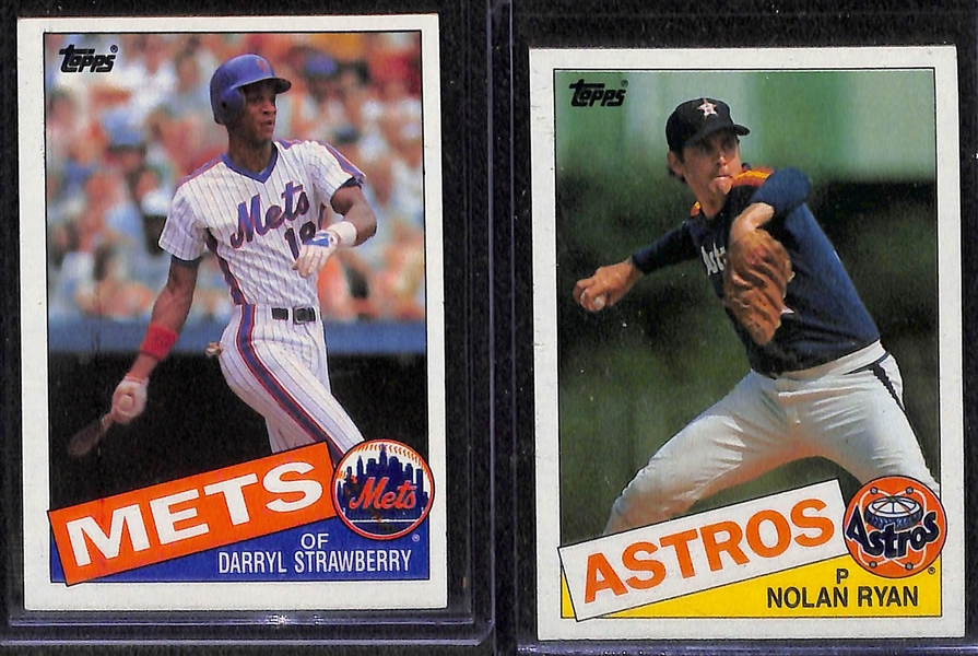 1983 Topps & 1985 Topps Complete Baseball Card Sets