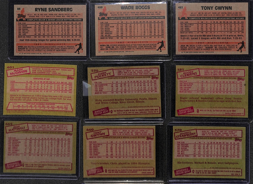1983 Topps & 1985 Topps Complete Baseball Card Sets