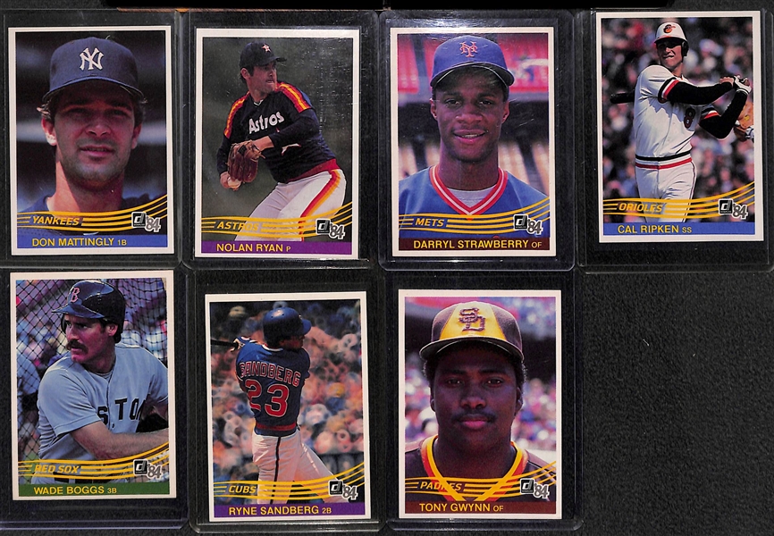 1984 Donruss Baseball Complete Card Set w. Don Mattingly Rookie Card