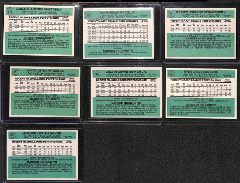 1984 Donruss Baseball Complete Card Set w. Don Mattingly Rookie Card